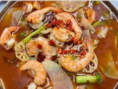 Ginger Shrimp Pot
