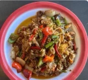 Sauteed Beef W. Pickle Veggies