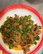 Beef W. Red & Green Pepper