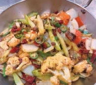 Griddle Cooked Mix Vegetables
