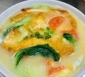 Fried Egg & Tomato Soup