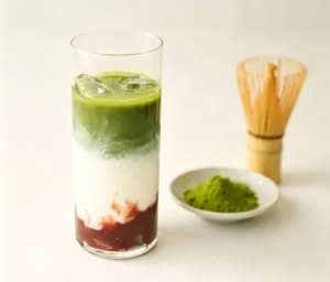 Red Bean Matcha Latte红豆抹茶拿铁