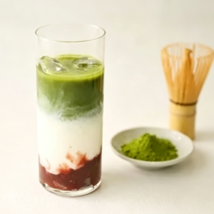 Red Bean Matcha Latte红豆抹茶拿铁